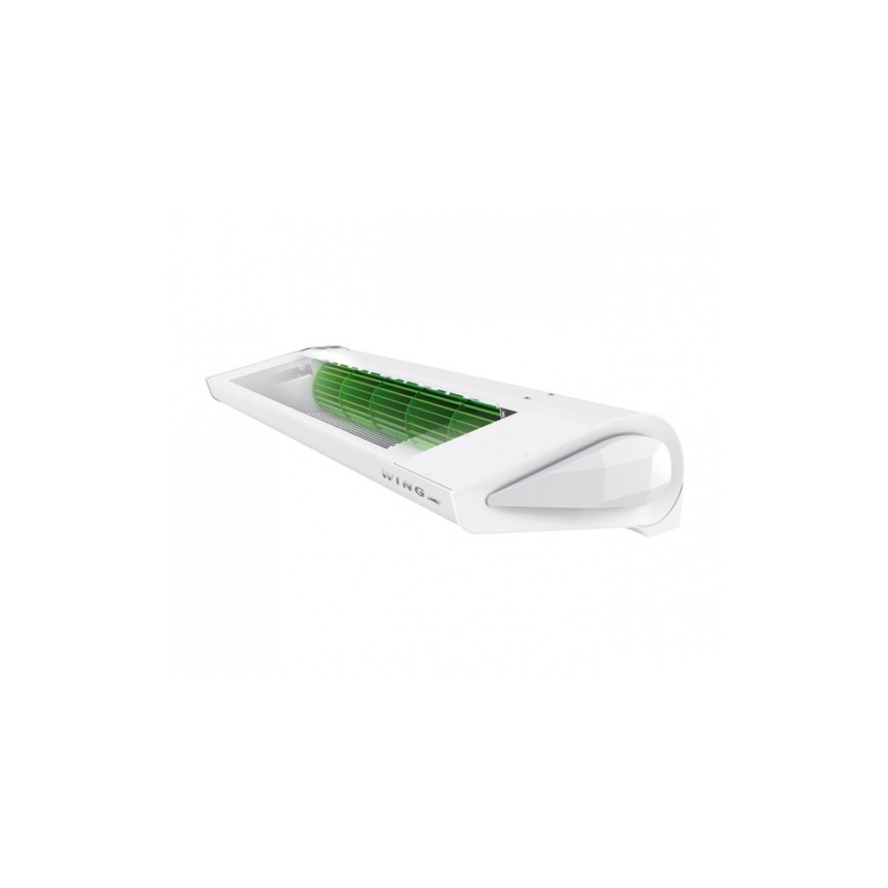 Rideau d'air avec échangeur d'eau chaude moteur AC Wing W100 blanc