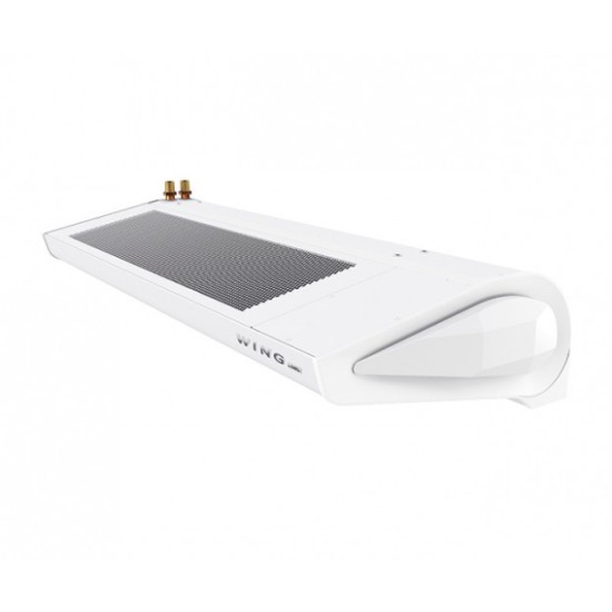 Rideau d'air avec échangeur d'eau chaude moteur AC Wing W150 blanc