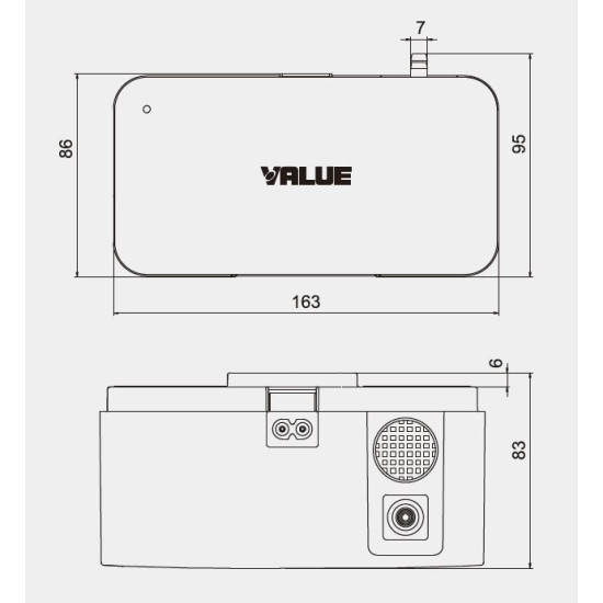 Pompe de relevage des condensats monobloc 24 L/h - VALUE-M1