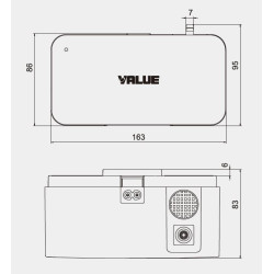 Pompe de relevage des condensats monobloc 24 L/h VALUE-M1