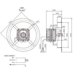Moteur à virole 7W 230A