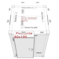 Dimensions chambre négative CFN163163223